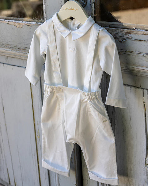 IVORY CHRISTENING OVERALL - last one