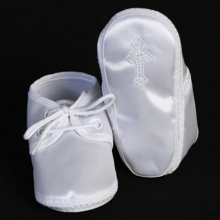 Satin cross bootie