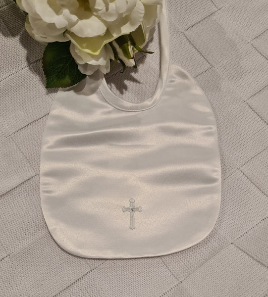 Satin cross bib - Swarovski crystal