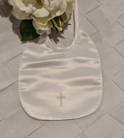 Satin cross bib - Swarovski crystal