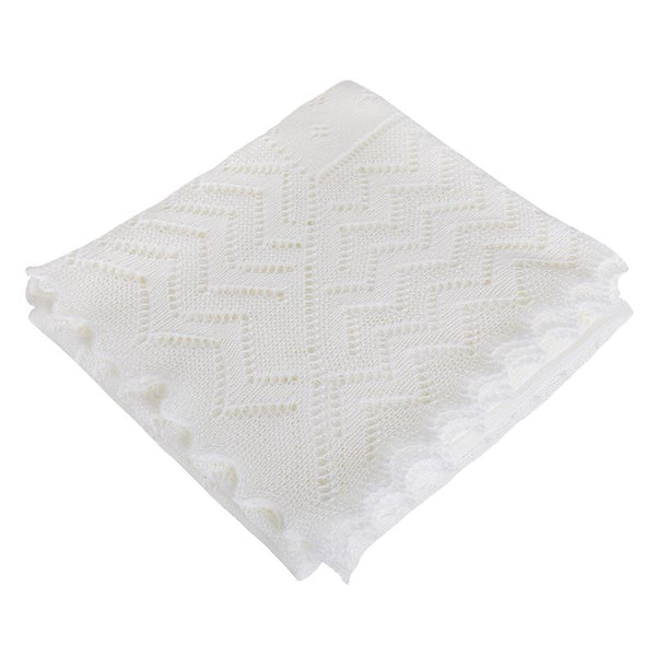 Lacy Acrylic Receiving Shawl