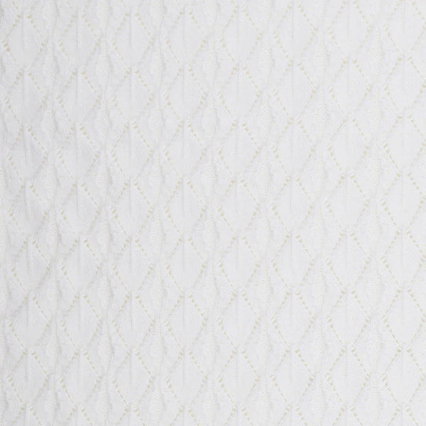 IVORY KNITTED POINTELLE BLANKET