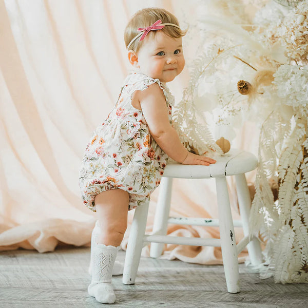 LIBERTY LACE COLLAR ROMPER