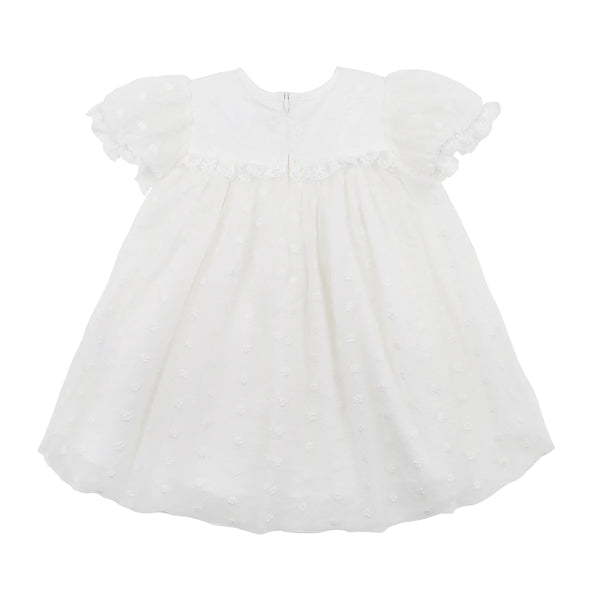 PUFF SLEEVE LACE DRESS